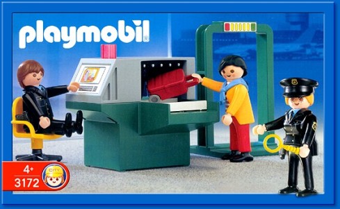 Playmobil security check-in